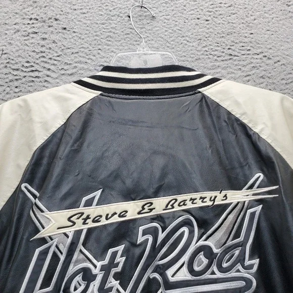 Steve & Barry's Bomber Varsity Jacket Men XL Multicolor Athletic Fit Snap Button - Picture 10 of 15